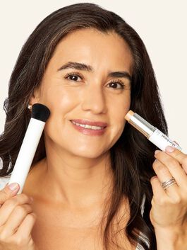 skin treat poreless foundation stick image number null