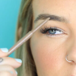 Video of Vegan, Waterproof Eyebrow Pencil in Taupe Applied On Model image number null